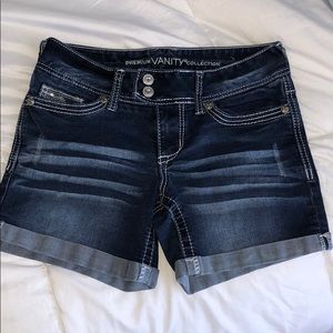 Vanity denim shorts